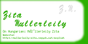 zita mullerleily business card